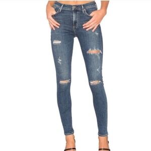 AGOLDE Sophie high rise distressed skinny jeans, size 25